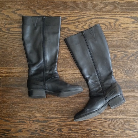 Ralph Lauren Black Riding Boots - Size 9.5 - Picture 2 of 8